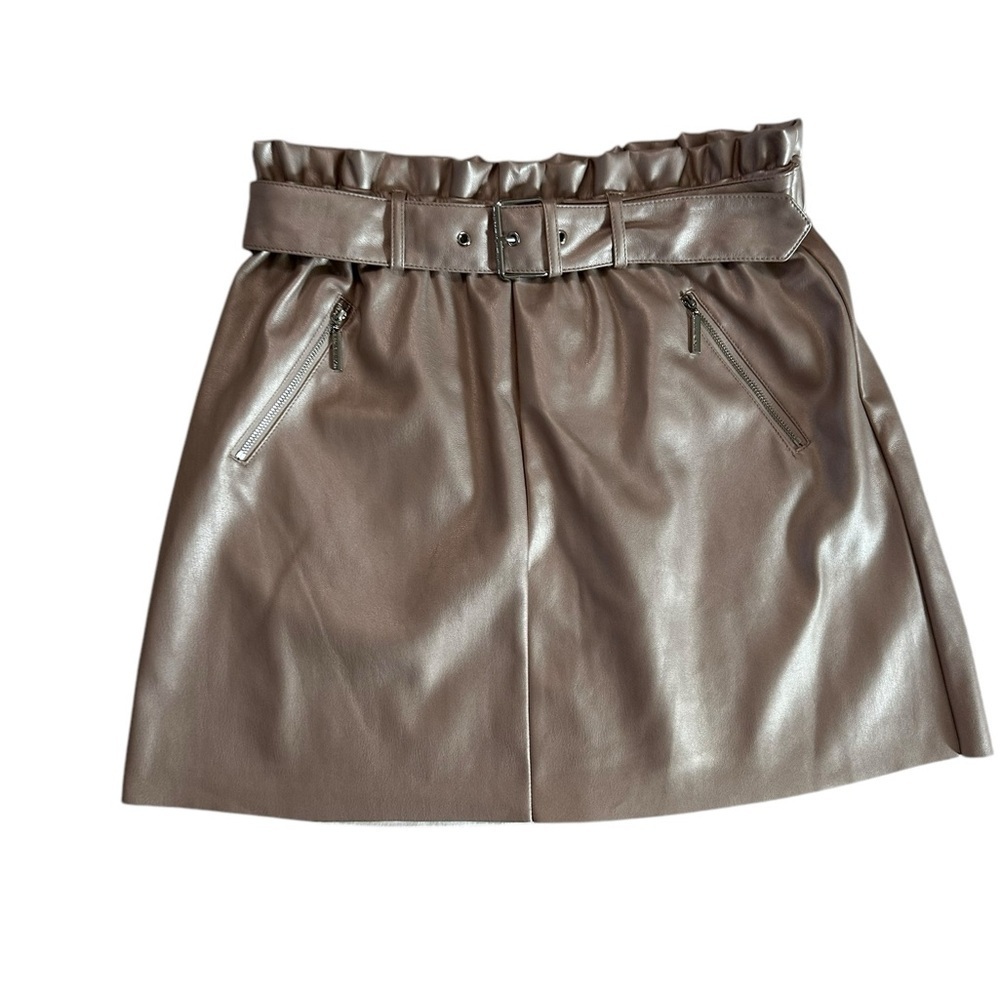 Marc New York Light Pink Metallic Skirt Size M NWT